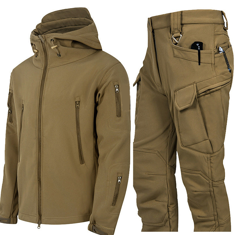 ✨ Combinaison tactique softshell unisexe : déperlante et pensée pour l’extérieur 🌧️  CN：