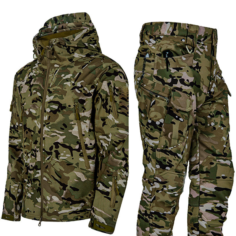 ✨ Combinaison tactique softshell unisexe : déperlante et pensée pour l’extérieur 🌧️  CN：