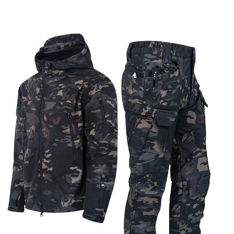 ✨ Combinaison tactique softshell unisexe : déperlante et pensée pour l’extérieur 🌧️  CN：