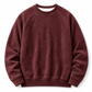 ✨ Pull à col rond pour homme en velours côtelé, manches longues : chaud et facile à porter 🧶