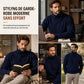 ✨ Envie d’un pull col roulé en maille ajustée pour homme ? Col structuré et coupe ajustée, facile à porter 🧶