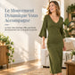 ✨ Cette robe moulante pour femme joue la carte col V et manches évasées — élégante, sexy, facile à porter en automne-hiver 👗