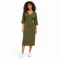 ✨ Cette robe moulante pour femme joue la carte col V et manches évasées — élégante, sexy, facile à porter en automne-hiver 👗