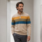✨ Pull homme rayé demi-zip, coupe ajustée et esprit décontracté : facile à porter au quotidien 🧶