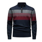 ✨ Pull homme rayé demi-zip, coupe ajustée et esprit décontracté : facile à porter au quotidien 🧶