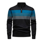 ✨ Pull homme rayé demi-zip, coupe ajustée et esprit décontracté : facile à porter au quotidien 🧶