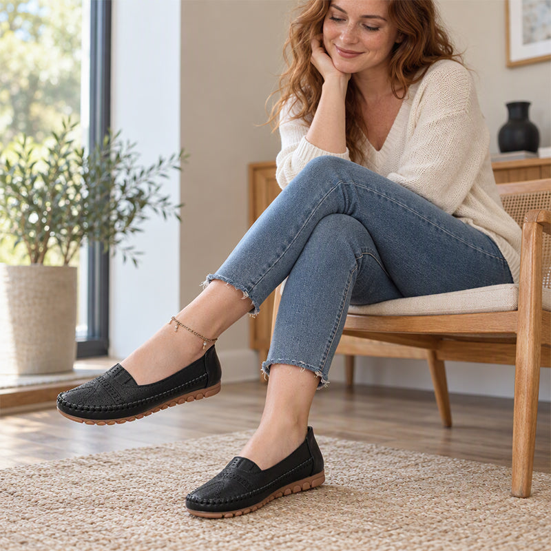 ✨ Ces chaussures plates femme sont faciles à enfiler et respirantes, parfaites pour tous les jours 🥿