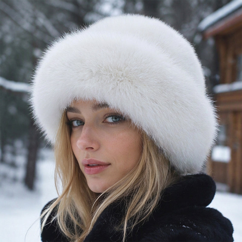 ✨ Ce chapeau pour femme en fausse fourrure mise sur la chaleur et l’élégance, facile à porter au quotidien 🧢