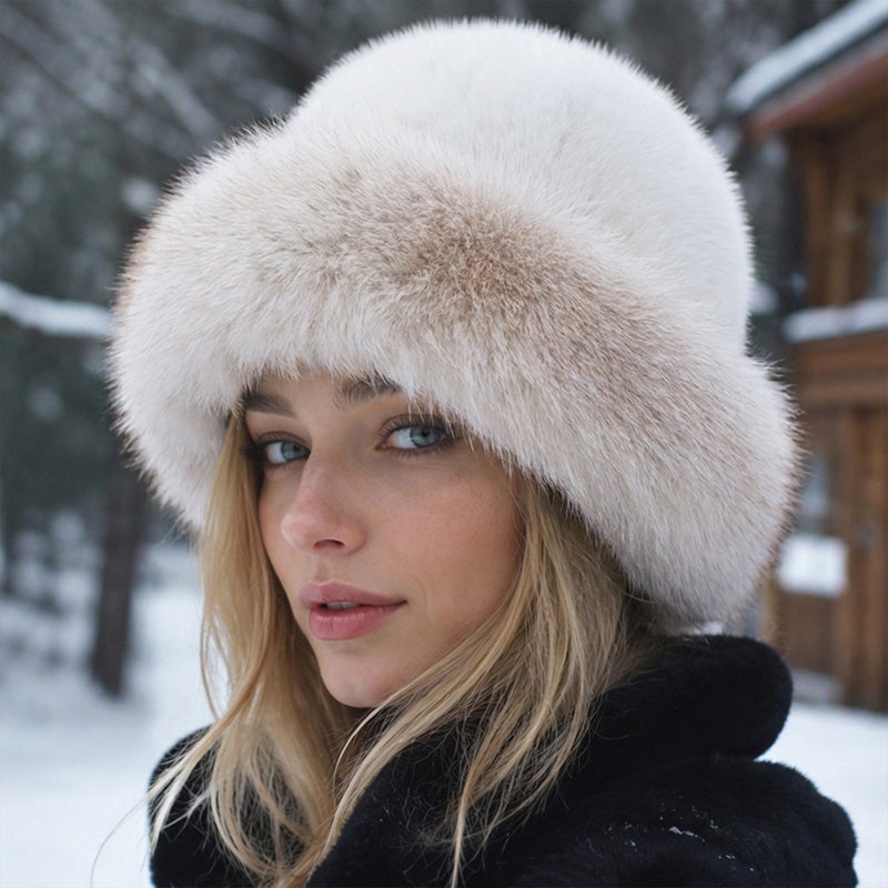 ✨ Ce chapeau pour femme en fausse fourrure mise sur la chaleur et l’élégance, facile à porter au quotidien 🧢