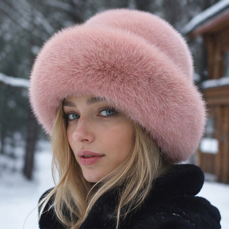 ✨ Ce chapeau pour femme en fausse fourrure mise sur la chaleur et l’élégance, facile à porter au quotidien 🧢