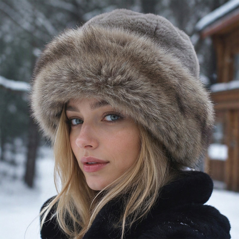 ✨ Ce chapeau pour femme en fausse fourrure mise sur la chaleur et l’élégance, facile à porter au quotidien 🧢