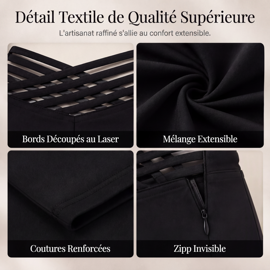✨ Pantalon large décontracté à taille haute pour femme, jambe large : facile à porter au quotidien 👖