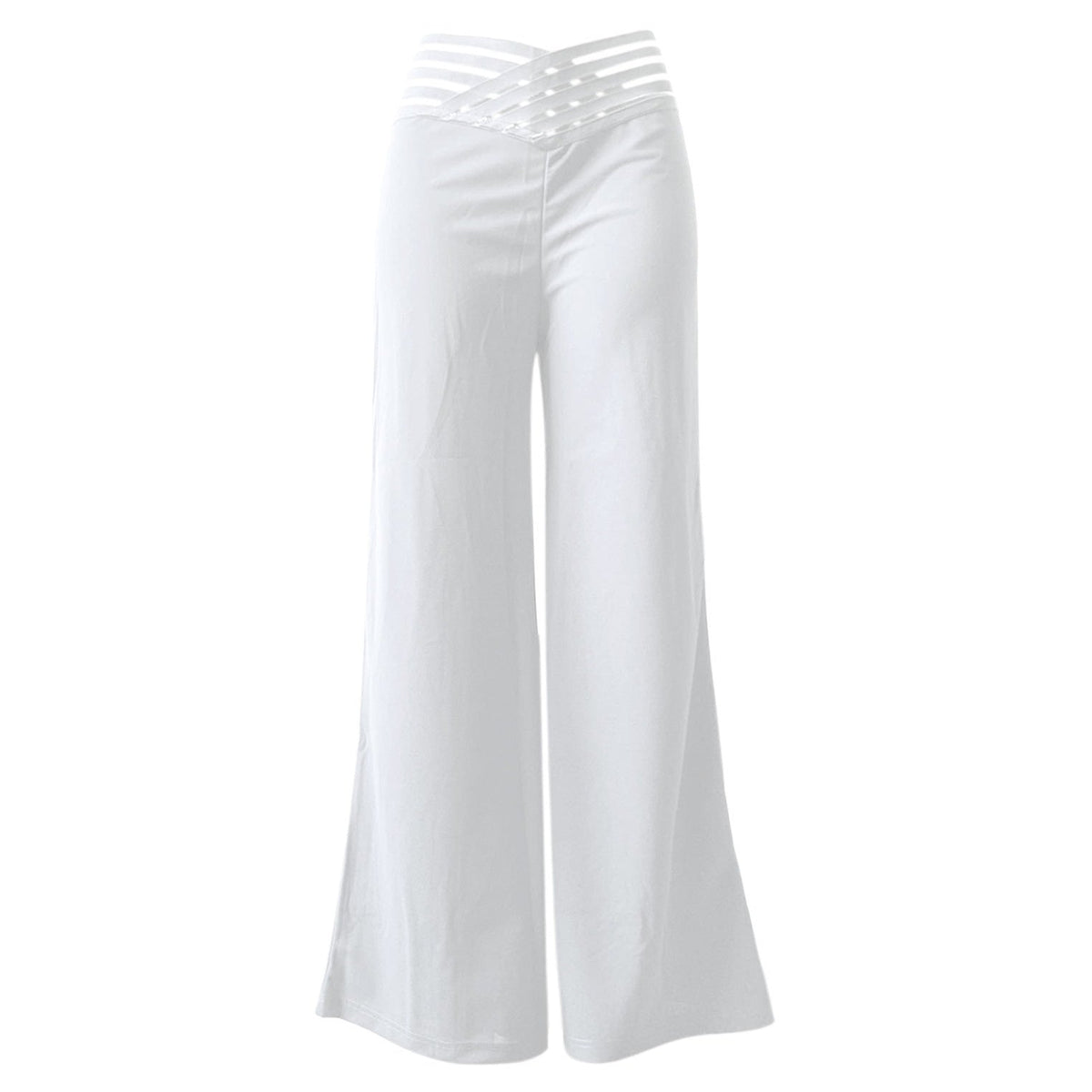 ✨ Pantalon large décontracté à taille haute pour femme, jambe large : facile à porter au quotidien 👖
