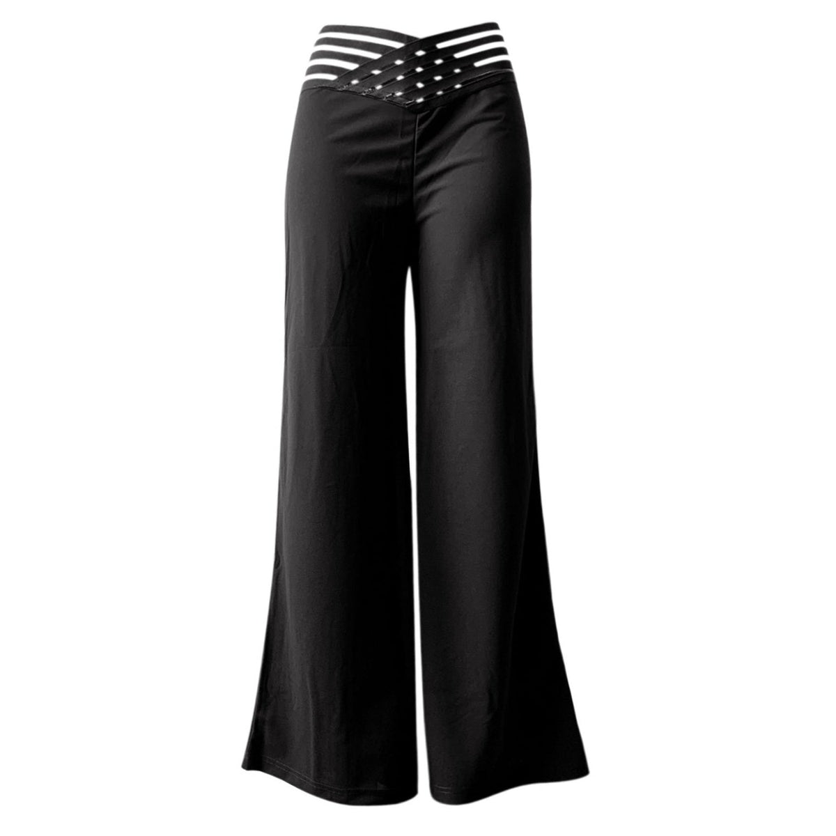 ✨ Pantalon large décontracté à taille haute pour femme, jambe large : facile à porter au quotidien 👖