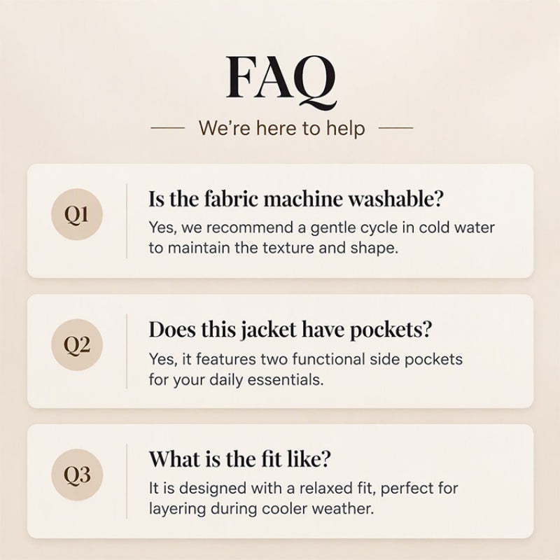 ✨ Cette veste décontractée en peluche pour femme avec boutonnage mise sur une allure facile à porter au quotidien 🧥