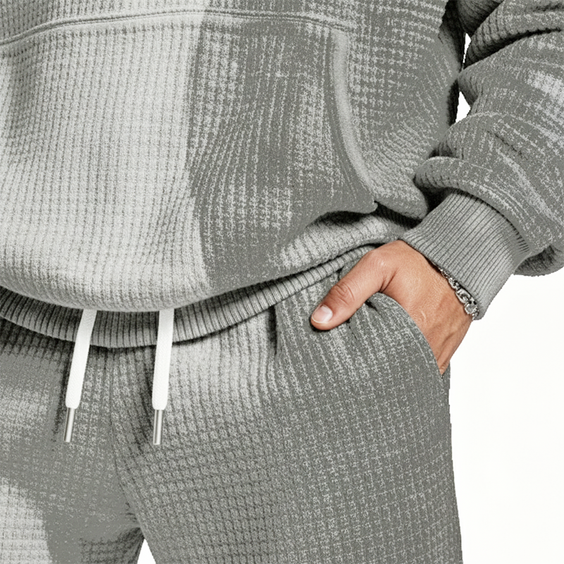 ✨ Ensemble sweat à capuche et pantalon de survêtement pour homme : sweat demi-zip et cordons ajustables, facile à porter au quotidien 🏃