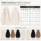 ✨ Manteau cardigan à capuche pelucheuse pour femme, décontracté : facile à porter au quotidien 🧥