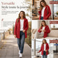 ✨ Manteau cardigan à capuche pelucheuse pour femme, décontracté : facile à porter au quotidien 🧥