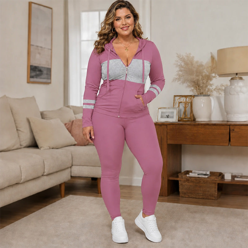 ✨ Ensemble 2 pièces pour femme : sweat à capuche et pantalon, facile à porter au quotidien 👖