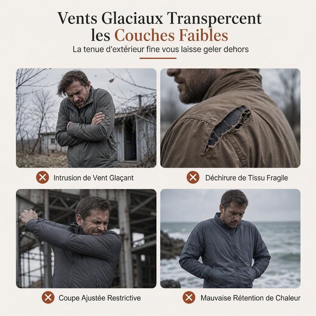 ✨ Manteau matelassé cargo décontracté à col rabattu pour homme : facile à porter au quotidien 🧥