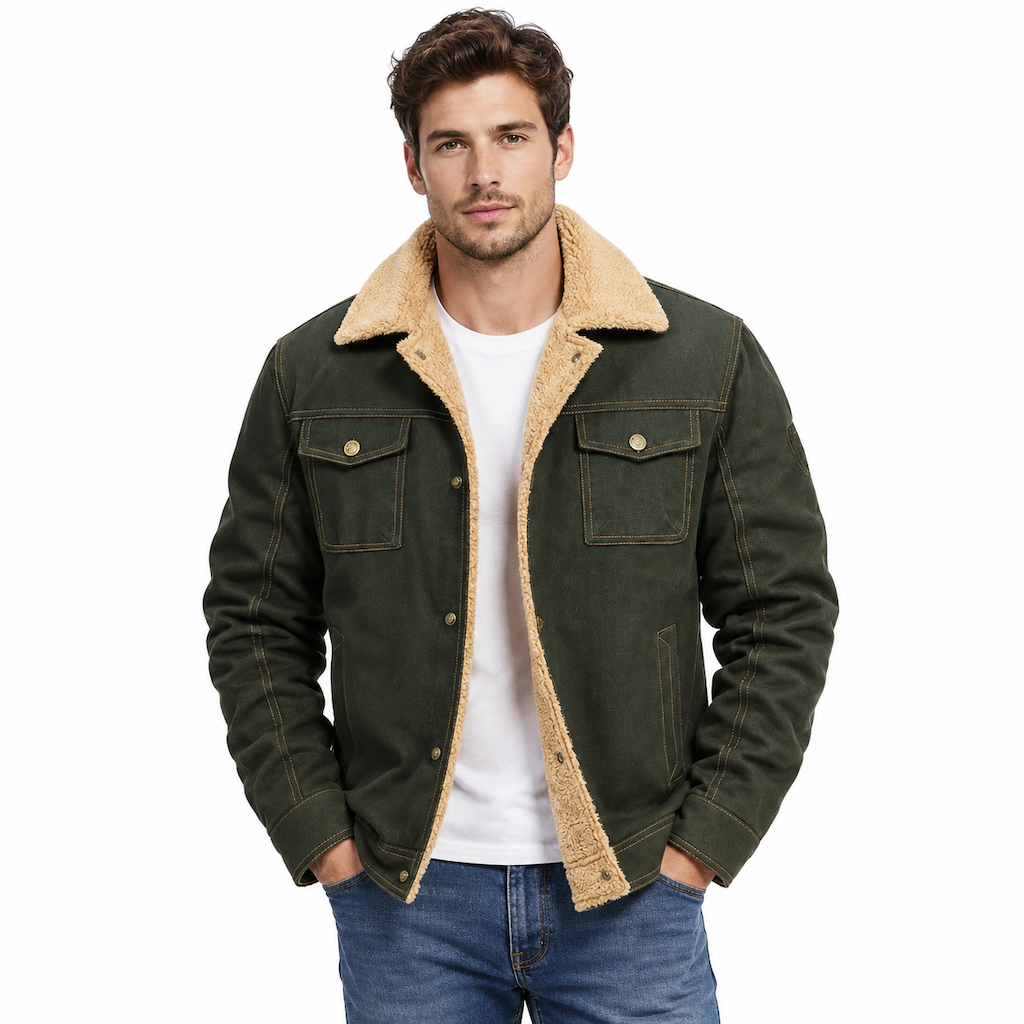 ✨ Manteau matelassé cargo décontracté à col rabattu pour homme : facile à porter au quotidien 🧥