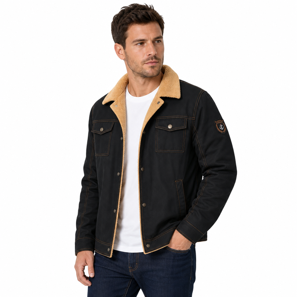 ✨ Manteau matelassé cargo décontracté à col rabattu pour homme : facile à porter au quotidien 🧥