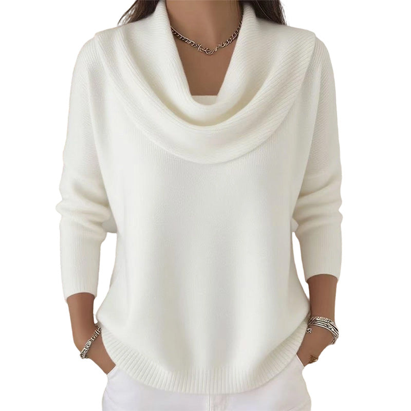 ✨ Pull en maille à col pailleté : tombé élégant et facile à porter au quotidien 🧶