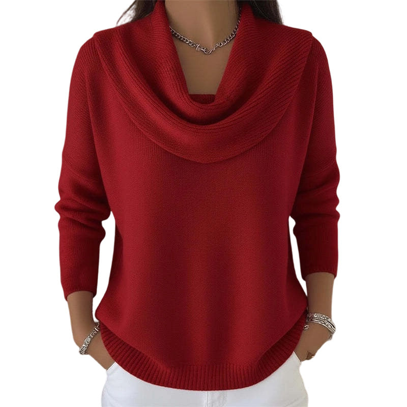 ✨ Pull en maille à col pailleté : tombé élégant et facile à porter au quotidien 🧶