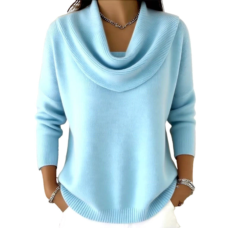 ✨ Pull en maille à col pailleté : tombé élégant et facile à porter au quotidien 🧶