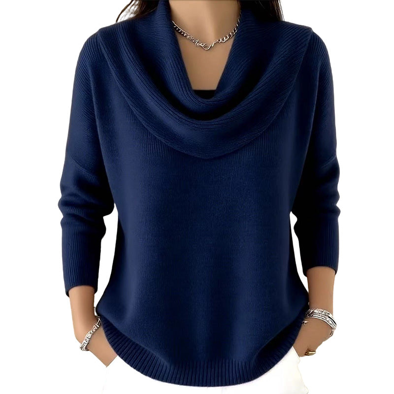 ✨ Pull en maille à col pailleté : tombé élégant et facile à porter au quotidien 🧶