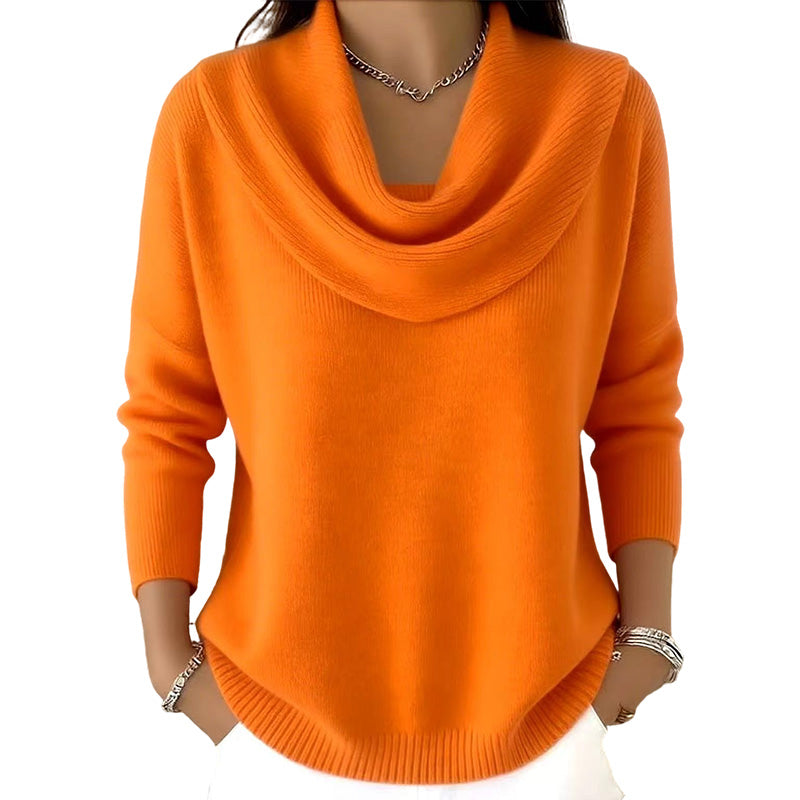 ✨ Pull en maille à col pailleté : tombé élégant et facile à porter au quotidien 🧶