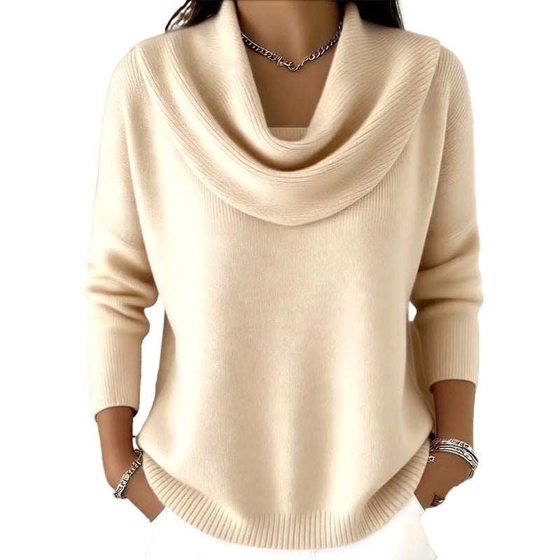 ✨ Pull en maille à col pailleté : tombé élégant et facile à porter au quotidien 🧶