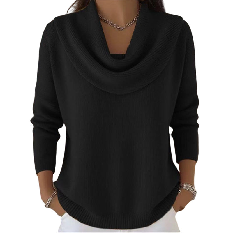 ✨ Pull en maille à col pailleté : tombé élégant et facile à porter au quotidien 🧶