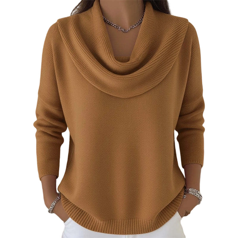 ✨ Pull en maille à col pailleté : tombé élégant et facile à porter au quotidien 🧶