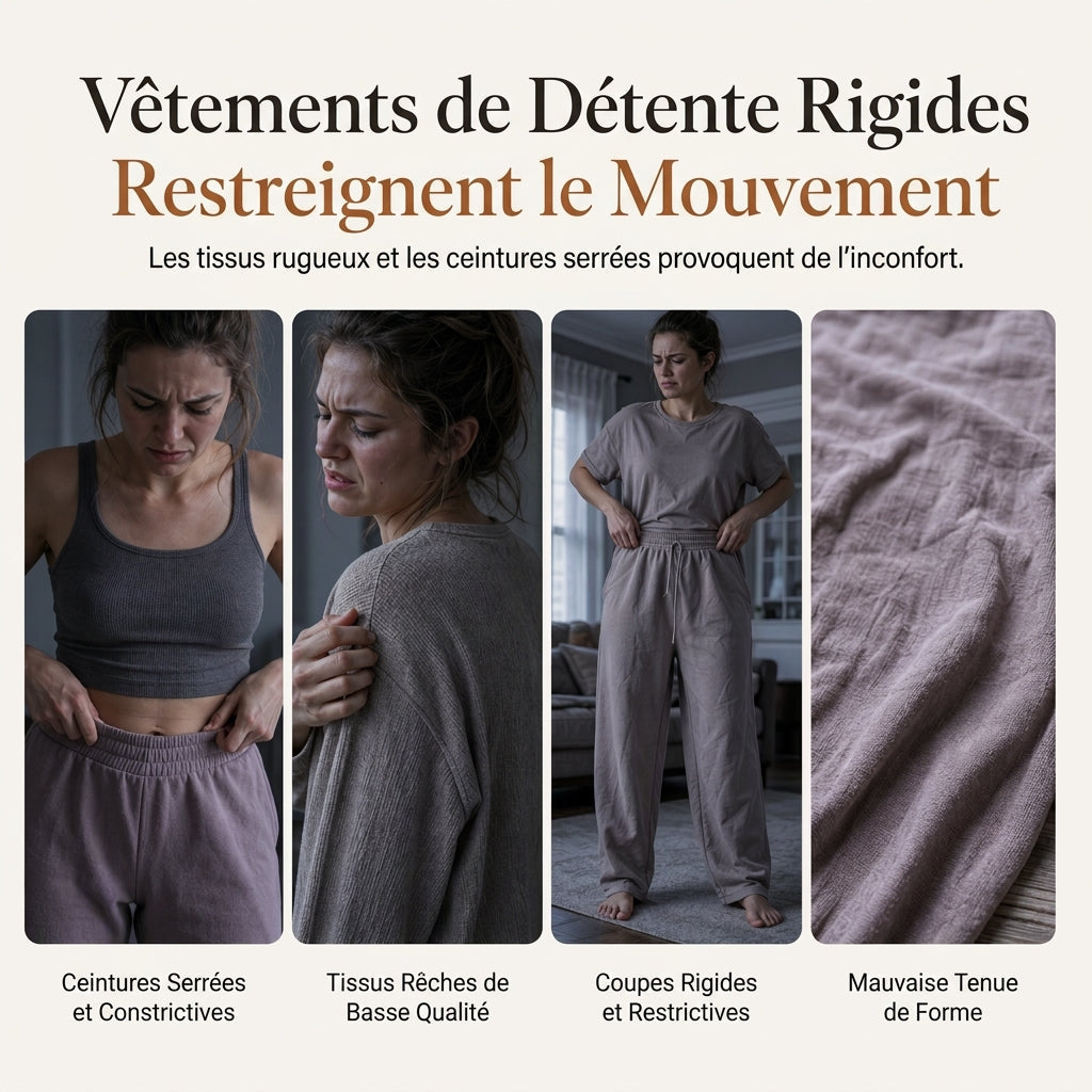 Ensemble deux pièces tricoté décontracté pour femmes, comprenant un haut à manches longues avec taille cintrée et un pantalon large à taille haute