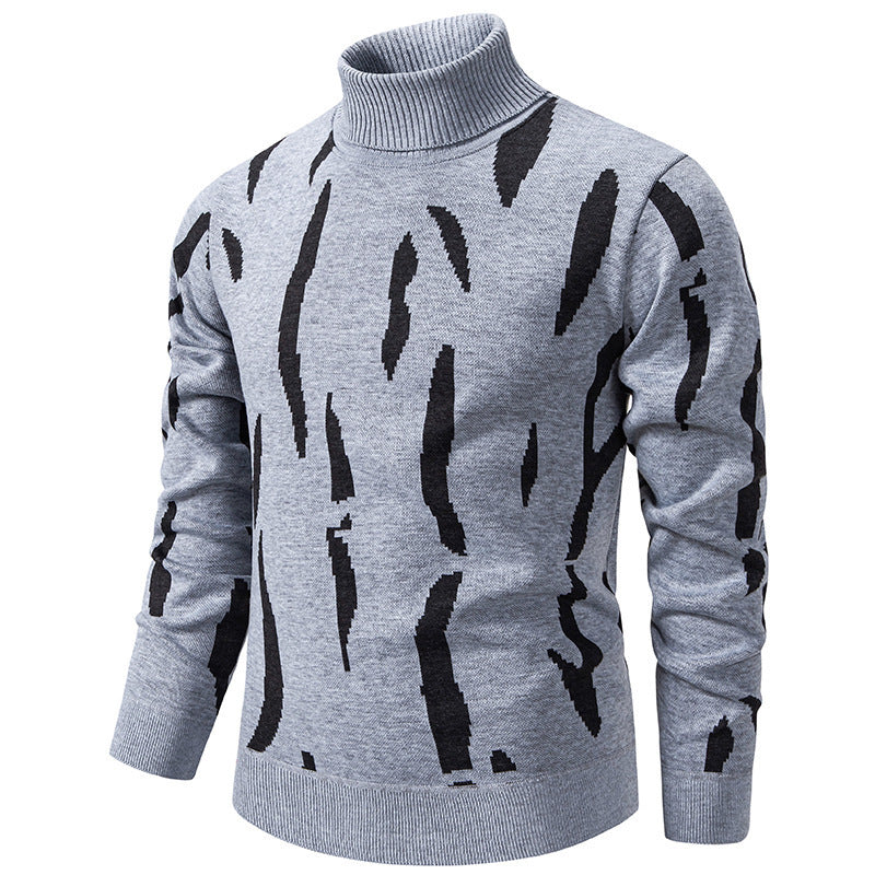 ✨ Pull col roulé pour homme, coupe slim et esprit casual : facile à porter au quotidien 🧶