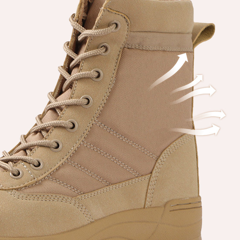 Bottes Tactiques Imperméables à Tige Haute en Extérieur pour Hommes