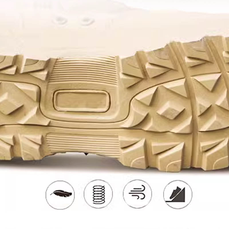 Bottes Tactiques Imperméables à Tige Haute en Extérieur pour Hommes