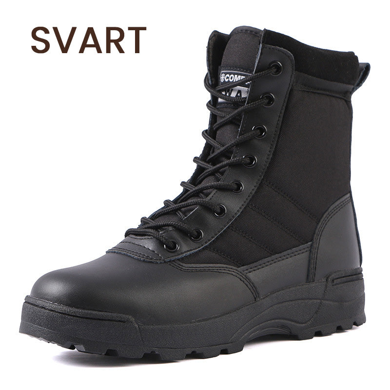 Bottes Tactiques Imperméables à Tige Haute en Extérieur pour Hommes