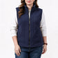 Gilet Femme Chaud en Maille Brossée Col Montant