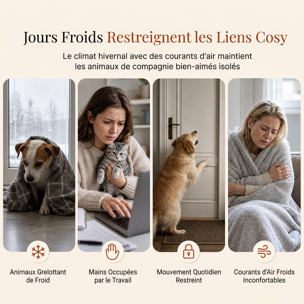 Sweat à capuche pochette kangourou ample avec fermeture éclair pour transport d'animaux