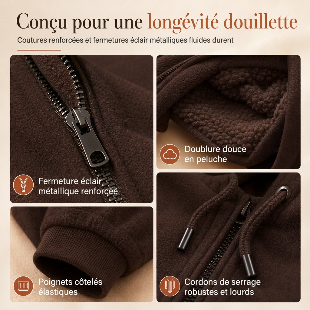 Sweat à capuche pochette kangourou ample avec fermeture éclair pour transport d'animaux
