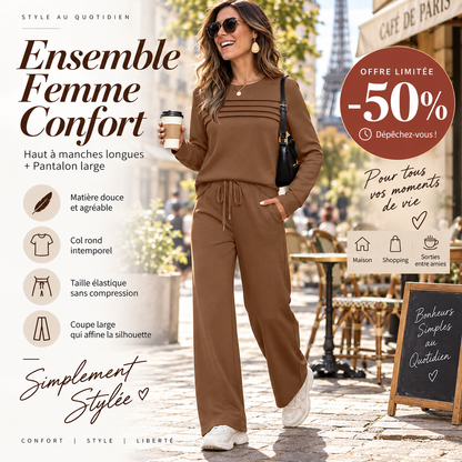 🐥 50 % DE RÉDUCTION ! ✨ Ensemble confortable pour femme